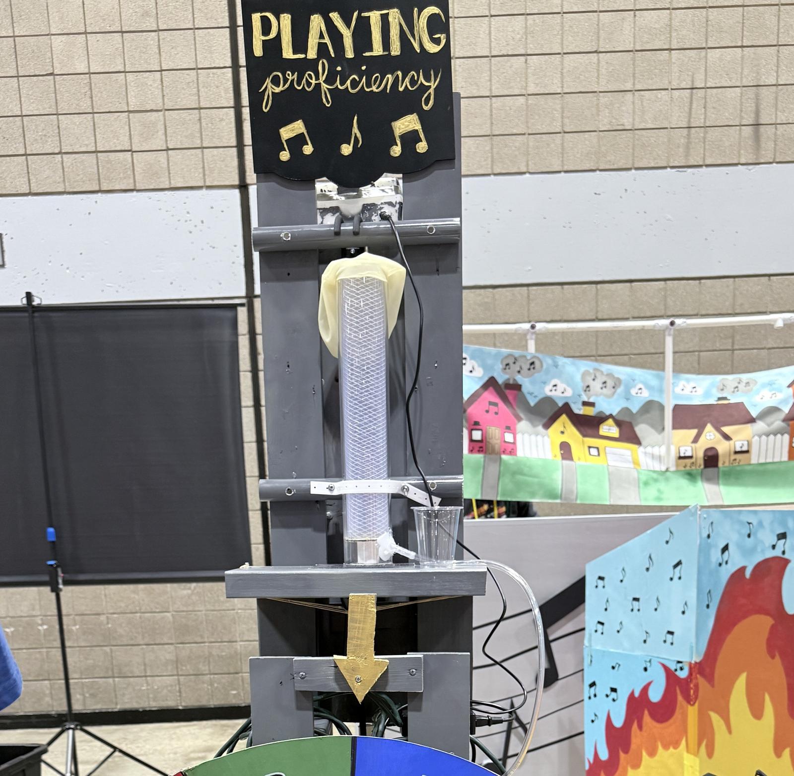 Sowmith's TCE2 Scoreboard - zoomed into the tube mechanism at the top